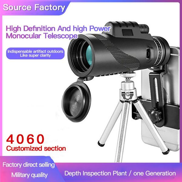telescope & binoculars 40x60 zoom optical hd lens monocular telescope+ tripod+ clip waterproof mini portable military for smart phone
telescope & binoculars 40x60 zoom optical hd lens monocular telescope+ tripod+ clip waterproof mini portable military for smart phone
