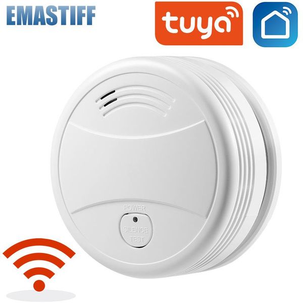tuya-wifi smart smoke detector wireless fire alarm sensor control by tuya app home office protection
tuya-wifi smart smoke detector wireless fire alarm sensor control by tuya app home office protection