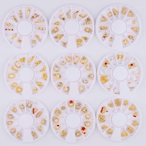 1box 12pc a-z nail jewellery gold 3d metallic rhinestone studs / art charm jewelry making charm/ crown ab crystal1, Silver;gold
1box 12pc a-z nail jewellery gold 3d metallic rhinestone studs / art charm jewelry making charm/ crown ab crystal1, Silver;gold