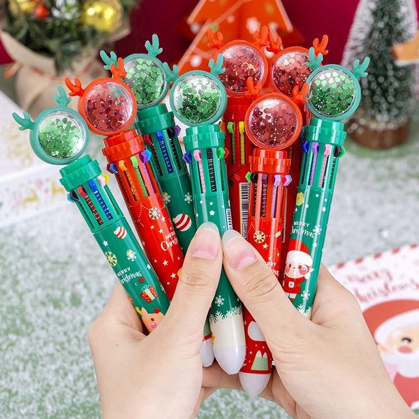 ballpoint pens cartoon 10 color christmas pen elementary school gift stationery merry gifts office accessories, Blue;orange
ballpoint pens cartoon 10 color christmas pen elementary school gift stationery merry gifts office accessories, Blue;orange