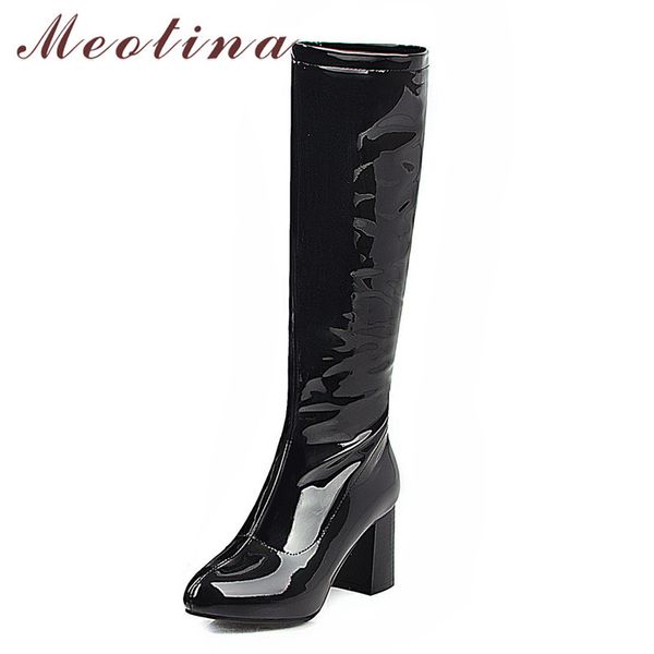 meotina knee-high boots women shoes zipper high heel boots ladies pointed toe chunky heels long boots winter black green size 210520
meotina knee-high boots women shoes zipper high heel boots ladies pointed toe chunky heels long boots winter black green size 210520