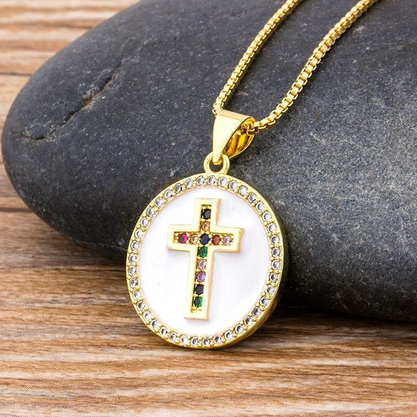 pendant necklaces copper cubic zirconia gold cross necklace long chain cz fine party jewelry gift for women men, Silver
pendant necklaces copper cubic zirconia gold cross necklace long chain cz fine party jewelry gift for women men, Silver