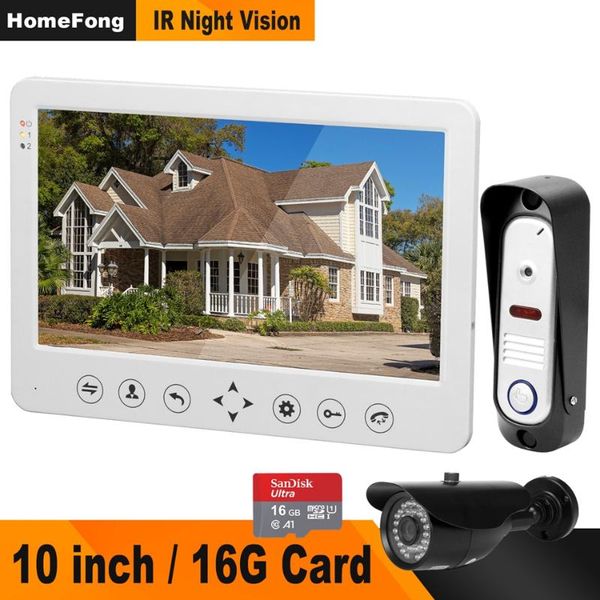 homefong video door phone 1 monitor camera doorbell intercom with 16g card for home security 10 inch kit phones
homefong video door phone 1 monitor camera doorbell intercom with 16g card for home security 10 inch kit phones