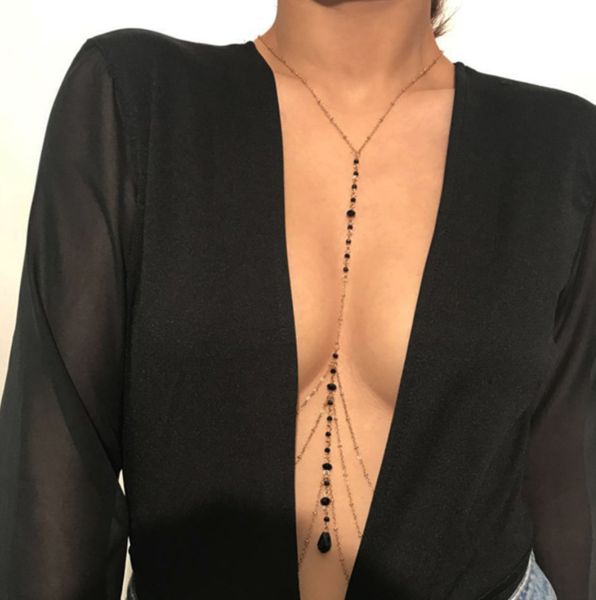 pendant jewelry personality simple tassel body chain female multi-layer handmade crystal neck clothing, Silver
pendant jewelry personality simple tassel body chain female multi-layer handmade crystal neck clothing, Silver