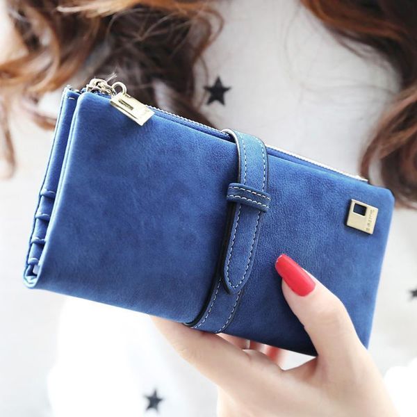brand designer faux suede women wallets matte leather long clutch ladies purse fashion card holder female wallet carteira, Red;black
brand designer faux suede women wallets matte leather long clutch ladies purse fashion card holder female wallet carteira, Red;black