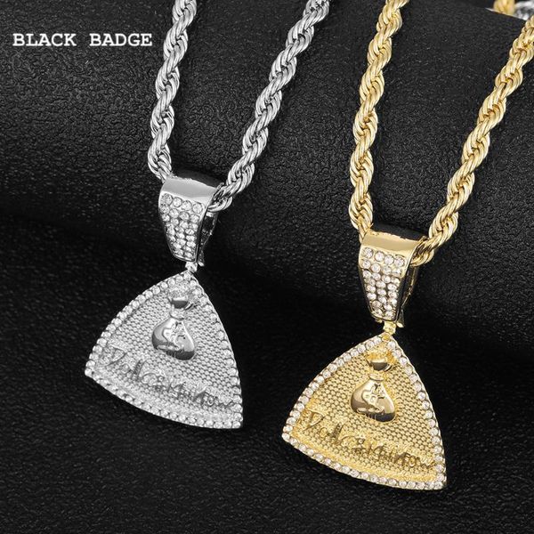 chains out triangle pendant necklace with money bag cubic zircon men's hip hop jewelry rock rap 2021 fashion chain gift, Silver
chains out triangle pendant necklace with money bag cubic zircon men's hip hop jewelry rock rap 2021 fashion chain gift, Silver