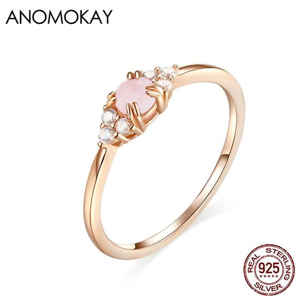 cluster rings anomokay pink z finger rose gold color for women authentic 925 stelring prong setting ring luxury jewelry gift, Golden;silver
cluster rings anomokay pink z finger rose gold color for women authentic 925 stelring prong setting ring luxury jewelry gift, Golden;silver