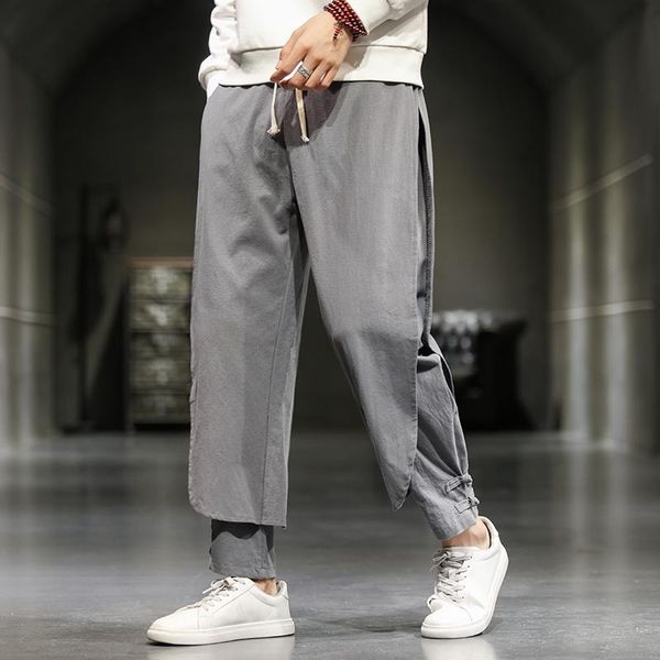 men's fall/winter linen harem pants jogger casual loose cotton fashion korean trousers direct sales, Black
men's fall/winter linen harem pants jogger casual loose cotton fashion korean trousers direct sales, Black