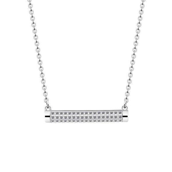 pendant necklaces dainty design gold color clear austria crystals bar necklace simple jewelry for women 2021 christmas gifts wholesale, Silver
pendant necklaces dainty design gold color clear austria crystals bar necklace simple jewelry for women 2021 christmas gifts wholesale, Silver