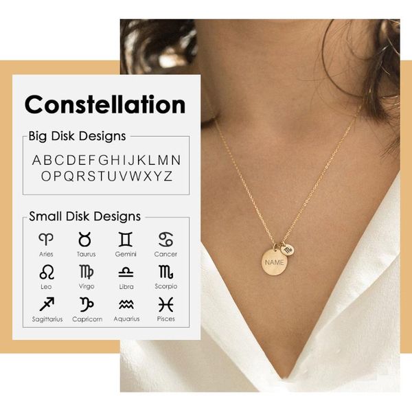 carlidana engrave name necklaces women custom constellation choker necklace 316l stainless steel letter chokers, Golden;silver
carlidana engrave name necklaces women custom constellation choker necklace 316l stainless steel letter chokers, Golden;silver