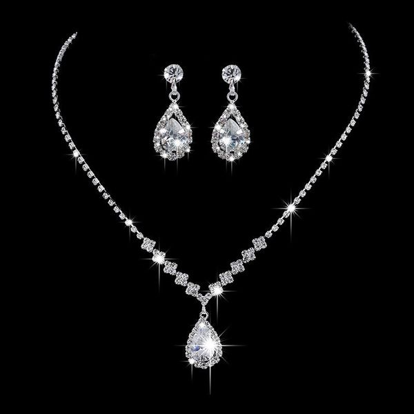 chains s water drop zircon necklace earrings set bride earring silver copperjewelry for women jewelry
chains s water drop zircon necklace earrings set bride earring silver copperjewelry for women jewelry