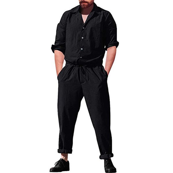 men's long romper sleeve casual cargo pants jumpsuit loose trousers playsuit men casual jumpsuits solid sets, Gray
men's long romper sleeve casual cargo pants jumpsuit loose trousers playsuit men casual jumpsuits solid sets, Gray
