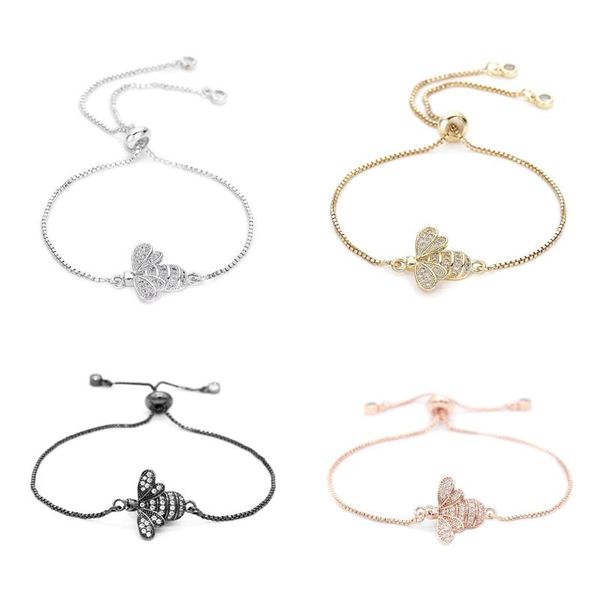 charm bracelets cute cubic zirconia bee for women gold chain crystal bracelet adjustable animal femme jewelry, Golden;silver
charm bracelets cute cubic zirconia bee for women gold chain crystal bracelet adjustable animal femme jewelry, Golden;silver