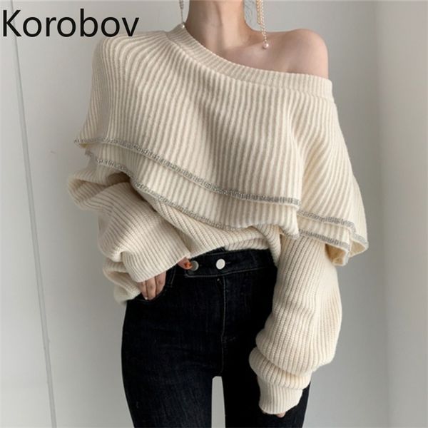autumn winter fashion new women pullovers korean o neck ruffles long sleeve female sweaters vintage sueter mujer 210430, White;black
autumn winter fashion new women pullovers korean o neck ruffles long sleeve female sweaters vintage sueter mujer 210430, White;black