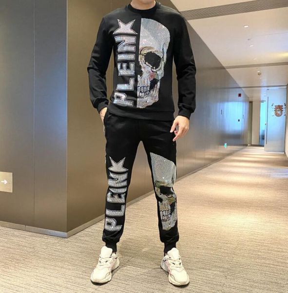 men's tracksuits 2021 sets of rhinestones men with drill hood + pants two casual men's training sports clothes mark sweat suit, Gray
men's tracksuits 2021 sets of rhinestones men with drill hood + pants two casual men's training sports clothes mark sweat suit, Gray