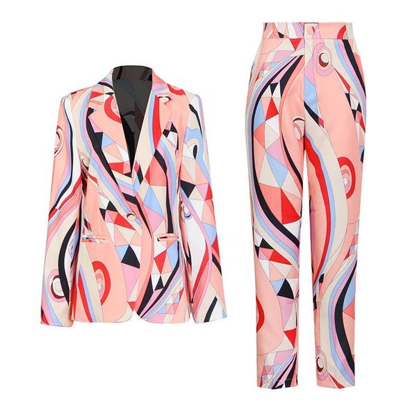 women's two piece pants blazer and set for women spring autumn casual long sleeve lapel high waist printing female, White
women's two piece pants blazer and set for women spring autumn casual long sleeve lapel high waist printing female, White
