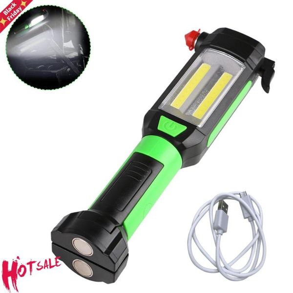magnetic car repairing working light cob led torch usb charging emergency hammer portable lamp for camping hunting lanterns
magnetic car repairing working light cob led torch usb charging emergency hammer portable lamp for camping hunting lanterns