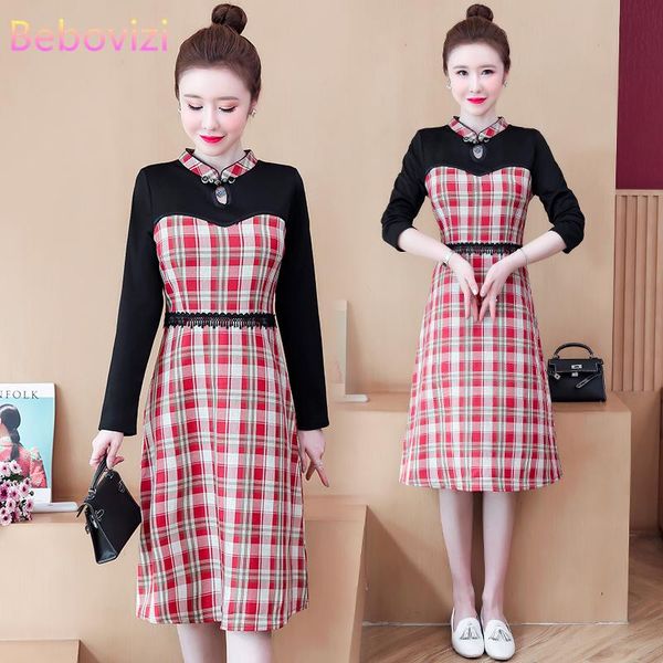 ethnic clothing plus size -4xl 2021 fashion red plaid modern cheongsam dress women long sleeve qipao traditional chinese clothes
ethnic clothing plus size -4xl 2021 fashion red plaid modern cheongsam dress women long sleeve qipao traditional chinese clothes