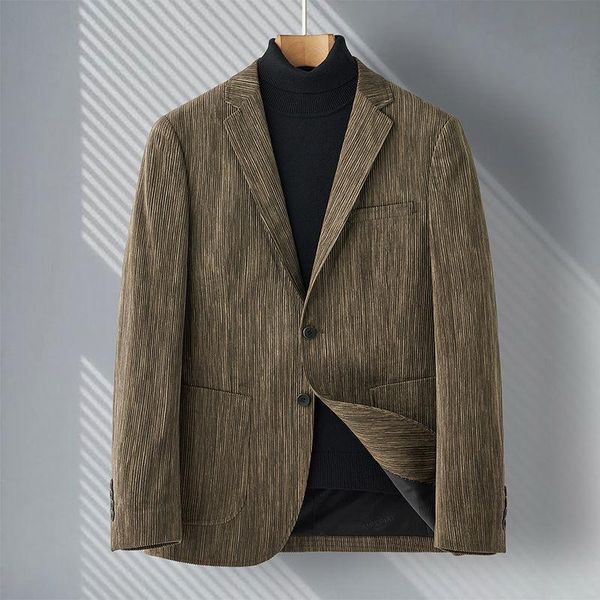 men's suits & blazers 2021 autumn fashion business casual suit jackets male corduroy long sleeve coats men solid color blazer outwear o, White;black
men's suits & blazers 2021 autumn fashion business casual suit jackets male corduroy long sleeve coats men solid color blazer outwear o, White;black