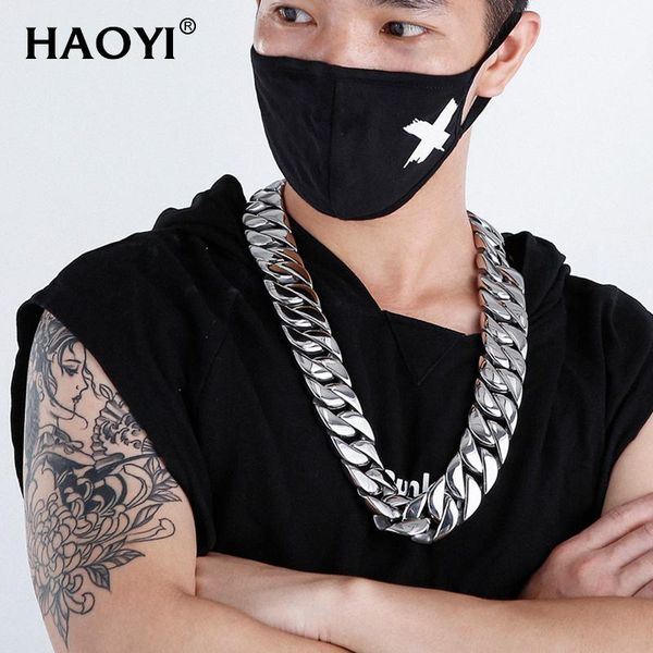 chains 31mm male necklaces cuba heavy link chain necklace hiphop thick gold curb for men polished stainless steel jewelry, Silver
chains 31mm male necklaces cuba heavy link chain necklace hiphop thick gold curb for men polished stainless steel jewelry, Silver