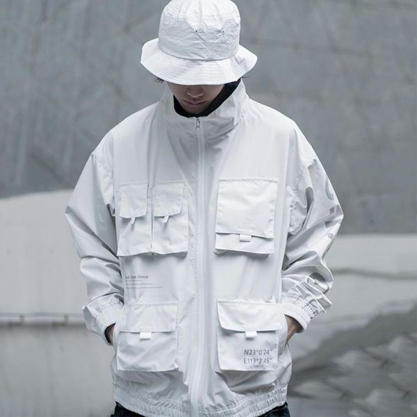 jacket zipper coat multi pockets cargo jacket hip hop streetwear tactical function autumn windbreaker coats kg-10, Black
jacket zipper coat multi pockets cargo jacket hip hop streetwear tactical function autumn windbreaker coats kg-10, Black