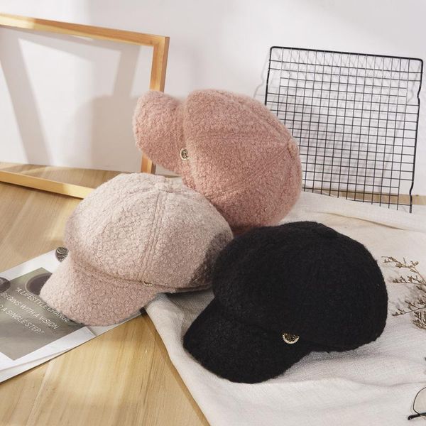 cycling caps & masks selling women's autumn and winter in 2021 cashmere octagonal hat warm fashionable duck tongue cap, Black
cycling caps & masks selling women's autumn and winter in 2021 cashmere octagonal hat warm fashionable duck tongue cap, Black