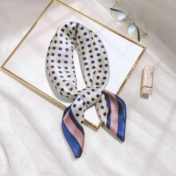 scarves wave point striped imitation silk scarf woman decorative fashion sweet professional small, Blue;gray
scarves wave point striped imitation silk scarf woman decorative fashion sweet professional small, Blue;gray