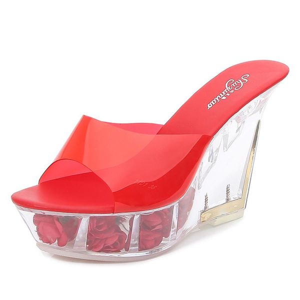 slope 10cm nightclub high heels flower heel women sandal catwalk pole dancing slippers crystal bottom korean design shoes, Black
slope 10cm nightclub high heels flower heel women sandal catwalk pole dancing slippers crystal bottom korean design shoes, Black