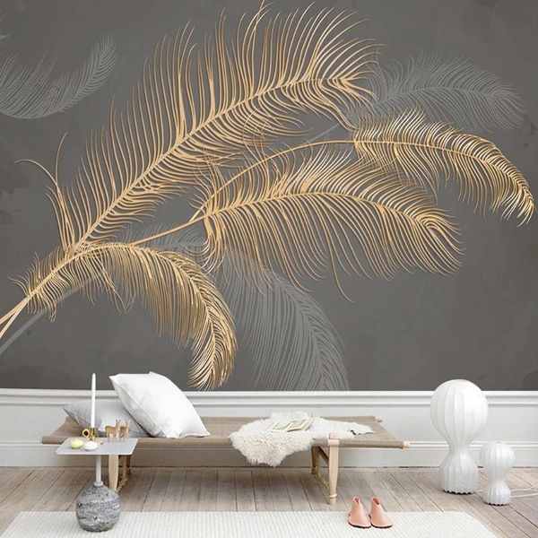 wallpapers 3d golden embossed modern feather custom mural wall painting luxury living room bedroom tv background wallpaper covering
wallpapers 3d golden embossed modern feather custom mural wall painting luxury living room bedroom tv background wallpaper covering