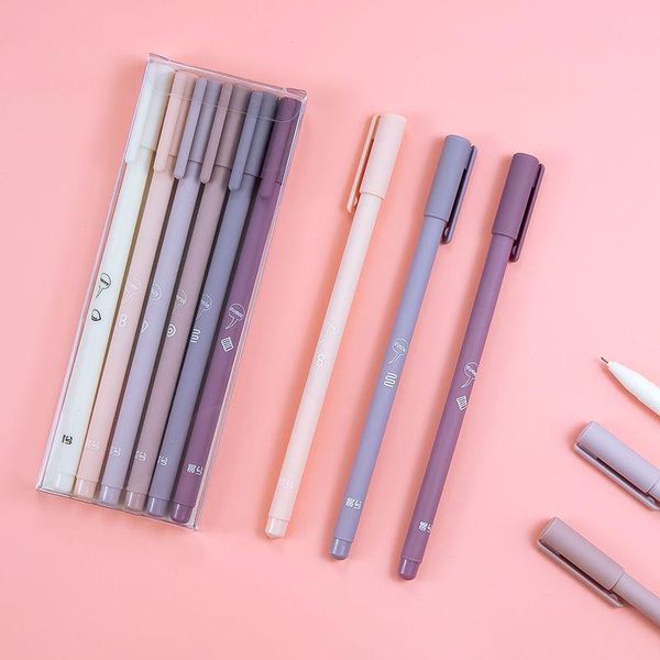 gel pens 6pcs/set black refill pen 0.5mm nib replaceable ink lovely stationery for students school office supplies small gift
gel pens 6pcs/set black refill pen 0.5mm nib replaceable ink lovely stationery for students school office supplies small gift