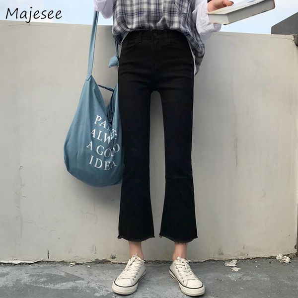 women's jeans women black flare ankle-length denim vintage high waist all-match casual womens trousers chic korean style females ulzzan, Blue
women's jeans women black flare ankle-length denim vintage high waist all-match casual womens trousers chic korean style females ulzzan, Blue