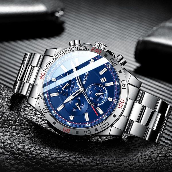 wristwatches luxury brand men's watches business waterproof chronograph stainless steel quartz watch man relogio masculino, Slivery;brown
wristwatches luxury brand men's watches business waterproof chronograph stainless steel quartz watch man relogio masculino, Slivery;brown