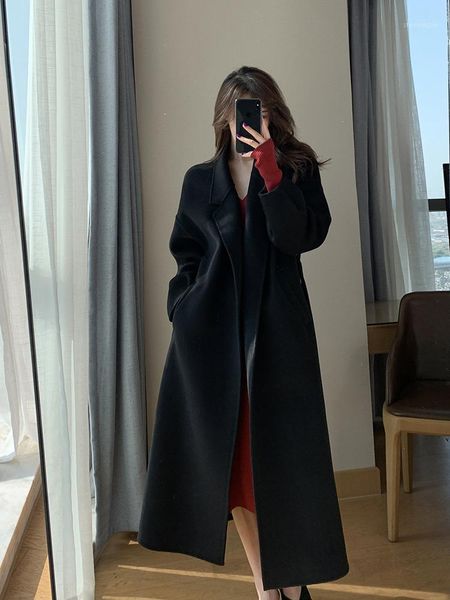 women's wool & blends black double faced cashmere coat autumn and winter 2021 temperament goddess denim
women's wool & blends black double faced cashmere coat autumn and winter 2021 temperament goddess denim