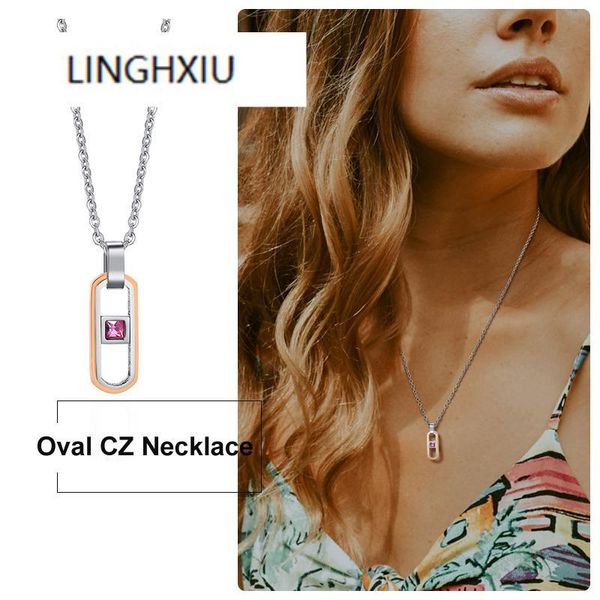 pendant necklaces oval cubic zirconia necklace women cz pendant, crystal paperclip fancy anniversary jewelry for couples lover gift, Silver
pendant necklaces oval cubic zirconia necklace women cz pendant, crystal paperclip fancy anniversary jewelry for couples lover gift, Silver