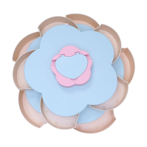 dishes & plates double-layer candy box creative storage tray rotating plate for dried fruits nuts (blue) (phone holder)
dishes & plates double-layer candy box creative storage tray rotating plate for dried fruits nuts (blue) (phone holder)