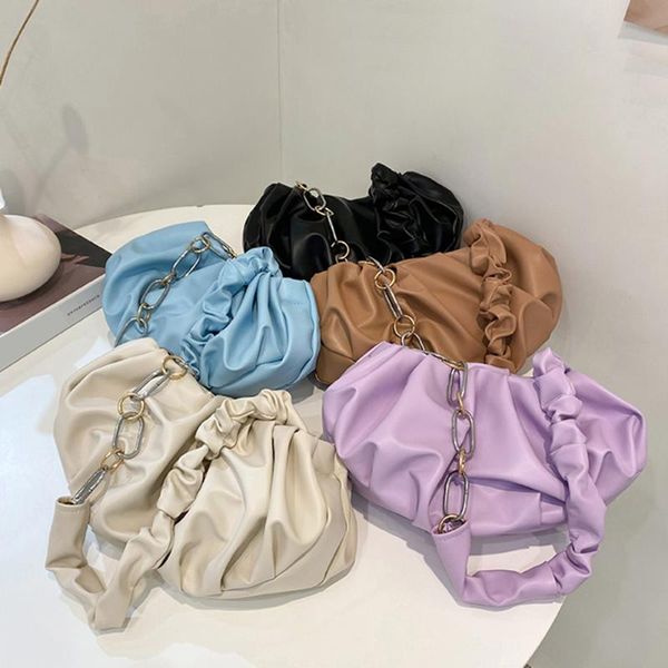 evening bags women retro pu bag pleated chain shoulder underarm casual pure color small purse summer dumpling handlebags for
evening bags women retro pu bag pleated chain shoulder underarm casual pure color small purse summer dumpling handlebags for