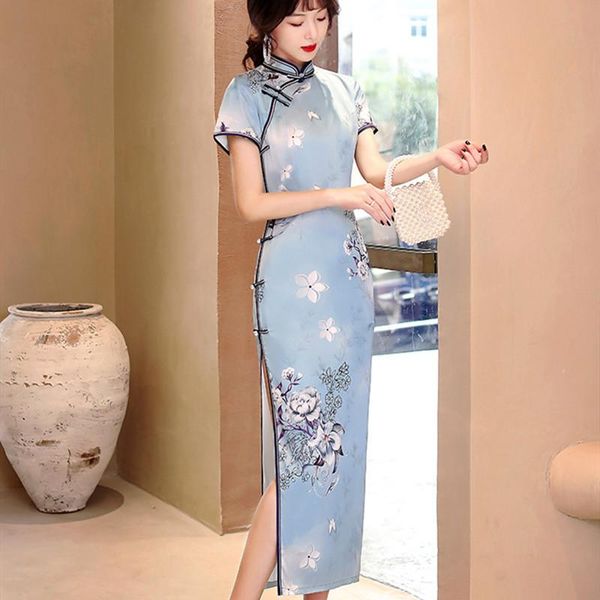 summer chinese style handmade button long cheongsam womens flower printed satin qipao slim party dresses vestido size -3xl ethnic clothing, Red
summer chinese style handmade button long cheongsam womens flower printed satin qipao slim party dresses vestido size -3xl ethnic clothing, Red