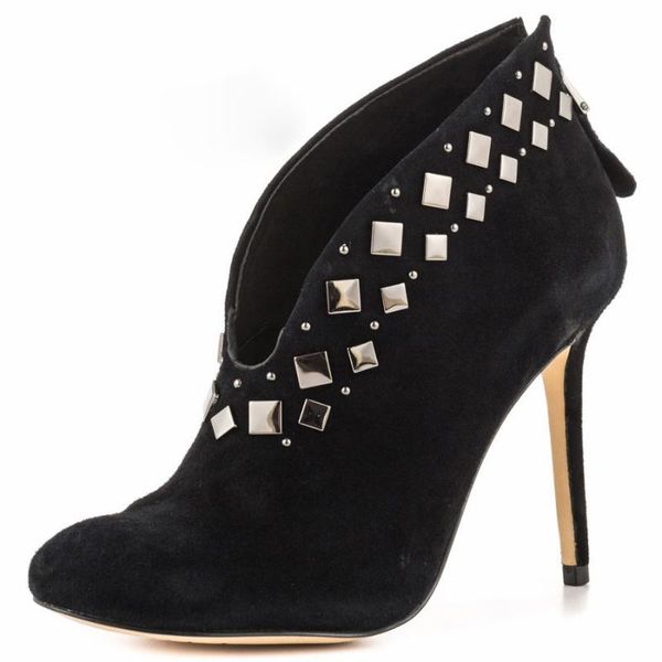 spring autumn high heels shoes black pointed toe pumps women fashion rivet big size zip ankle boots dress
spring autumn high heels shoes black pointed toe pumps women fashion rivet big size zip ankle boots dress