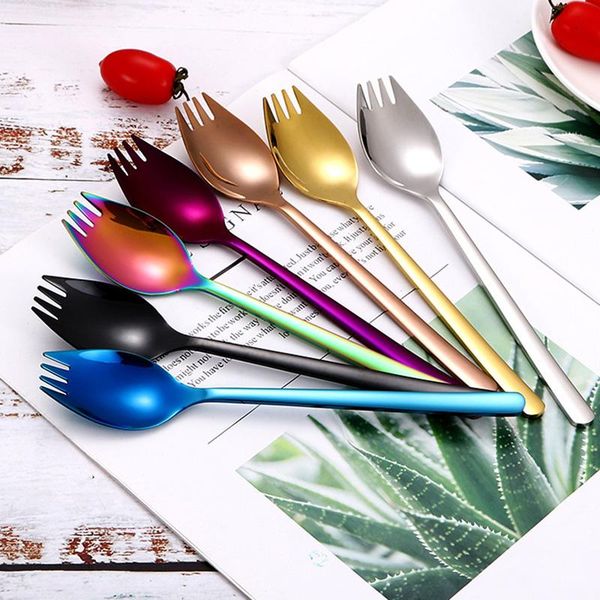 forks multi-functional salad fruit fork spoon 304 stainless steel 2 in 1 ice cream dessert western multi-color tableware
forks multi-functional salad fruit fork spoon 304 stainless steel 2 in 1 ice cream dessert western multi-color tableware