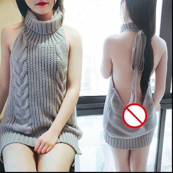 womens sweaters summer turtleneck sleeveless long virgin killer sweater japanes knitted backless women pullovers drop, White;black
womens sweaters summer turtleneck sleeveless long virgin killer sweater japanes knitted backless women pullovers drop, White;black