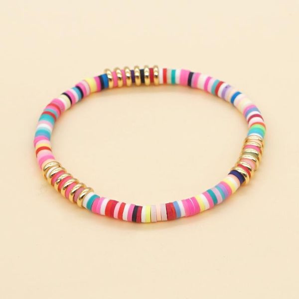 beaded, strands go2boho colorful heishi bracelet for women gold color copper disc polymer clay bracelets elastic pulseras 2021 summer jewelr, Black
beaded, strands go2boho colorful heishi bracelet for women gold color copper disc polymer clay bracelets elastic pulseras 2021 summer jewelr, Black