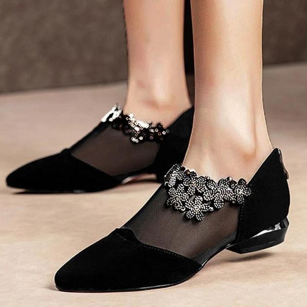 sandals women's rhinestone mesh low heels flowers zipper pointed pumps comfortable shoes for women 2021 fashion mujer zapatos, Black
sandals women's rhinestone mesh low heels flowers zipper pointed pumps comfortable shoes for women 2021 fashion mujer zapatos, Black