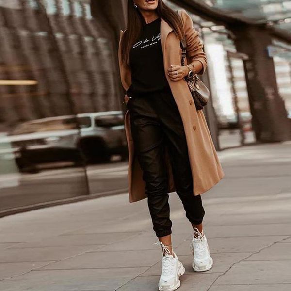 women's wool & blends wepbel red temperament commute coats jackets autumn women woolen slim-fit solid color suit collar plaid coat fema, Black
women's wool & blends wepbel red temperament commute coats jackets autumn women woolen slim-fit solid color suit collar plaid coat fema, Black
