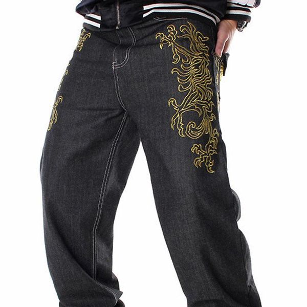 men's jeans straight trousers embroidery flower hip-hop skateboard trendy loose plus size, Blue
men's jeans straight trousers embroidery flower hip-hop skateboard trendy loose plus size, Blue