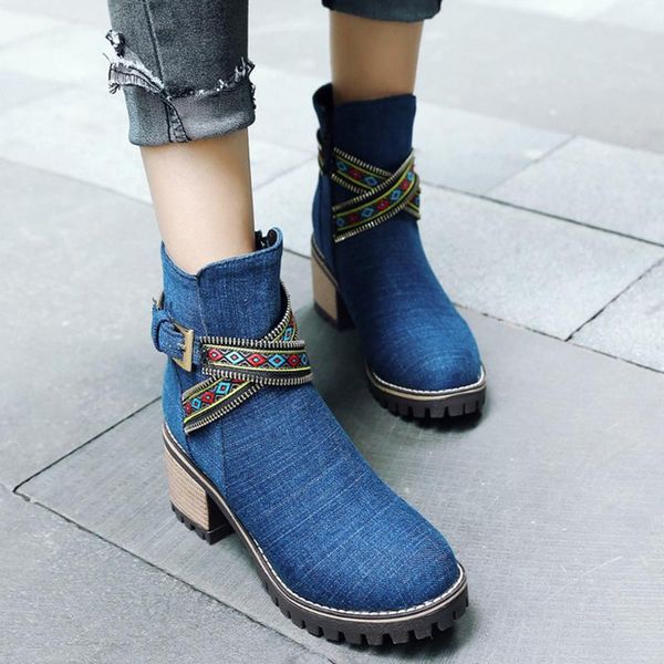 boots stylish women's ethnic jeans winter denim short boot fashion female party high heel casual shoes elegant jean botas, Black
boots stylish women's ethnic jeans winter denim short boot fashion female party high heel casual shoes elegant jean botas, Black