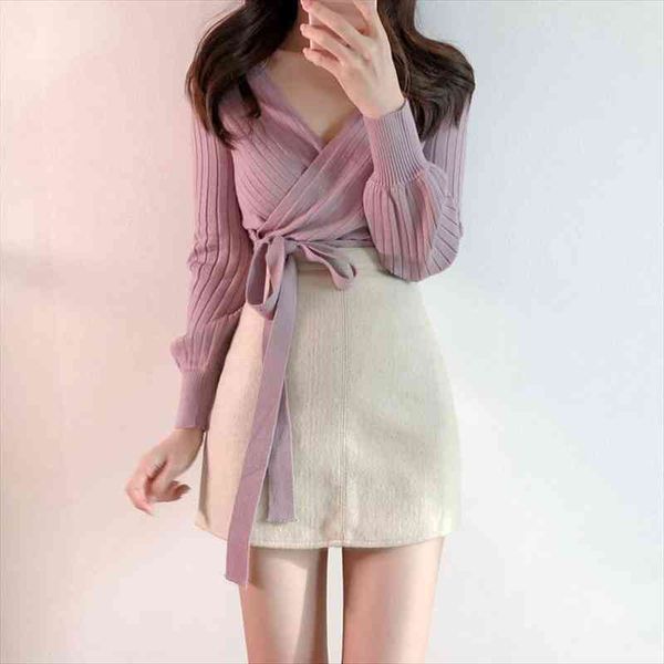 purple fashion lace-up slim ribbing women sweater korean style cross v-neck bandage knit jumper spring arrival, White;black
purple fashion lace-up slim ribbing women sweater korean style cross v-neck bandage knit jumper spring arrival, White;black