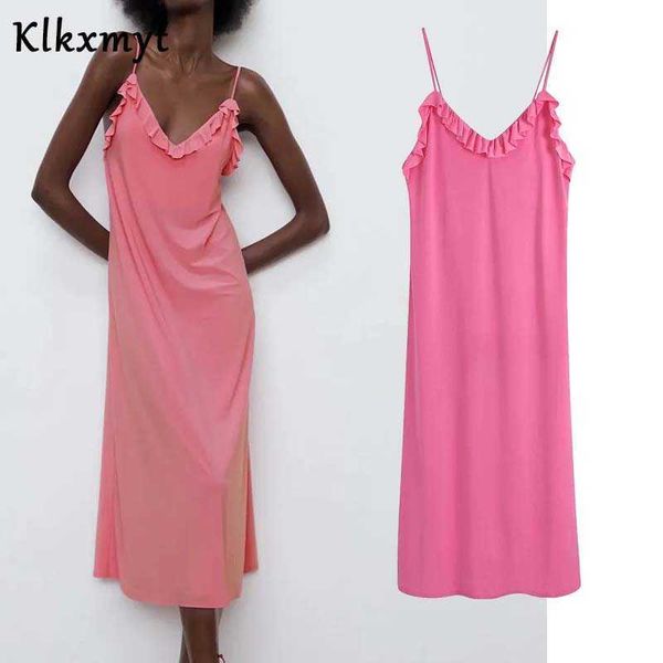 klkxmyt za dress women fashion ruffled laminated decoration pleated sling vintage female chic summer vestidos 210527, Black;gray
klkxmyt za dress women fashion ruffled laminated decoration pleated sling vintage female chic summer vestidos 210527, Black;gray