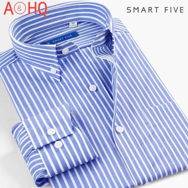 men's casual shirts smartfive long sleeve cotton striped shirt men business office 2021 summer spring camisa hombre big size 46, White;black
men's casual shirts smartfive long sleeve cotton striped shirt men business office 2021 summer spring camisa hombre big size 46, White;black