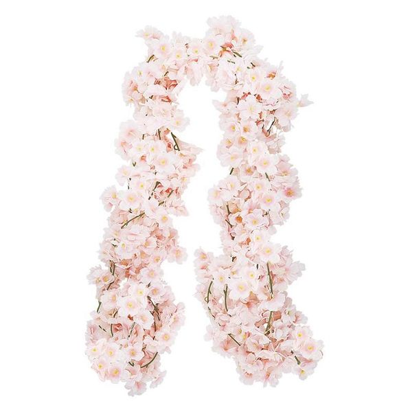 decorative flowers & wreaths 4pcs artificial cherry blossom flower vines hanging silk garland for wedding party home decor
decorative flowers & wreaths 4pcs artificial cherry blossom flower vines hanging silk garland for wedding party home decor