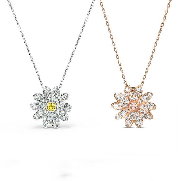 pendant necklaces swa 1:1 exquisite chrysanthemum necklace female choker white rose gold color, Silver
pendant necklaces swa 1:1 exquisite chrysanthemum necklace female choker white rose gold color, Silver